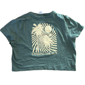 Victoria's Secret PINK Green Crop Top Y2K Large